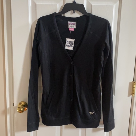 PINK Victoria’s Secret Sequin UL Cardinal Cardigan - Picture 7 of 8